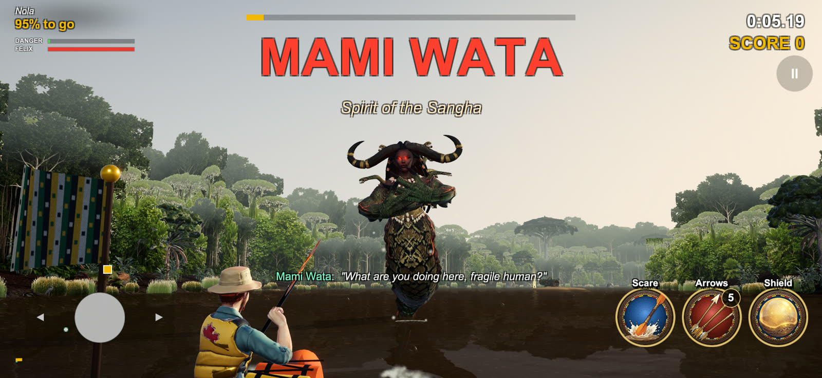 Mami Wata rising from the Sangha